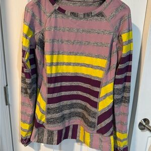 lululemon athletica Striped Top in Pink, Yellow, and Purple